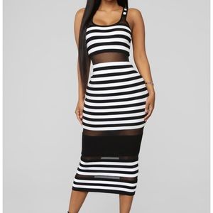 Black and white maxi
